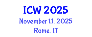 International Conference on Water (ICW) November 11, 2025 - Rome, Italy