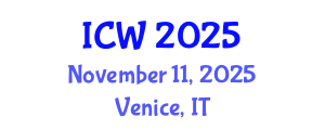 International Conference on Water (ICW) November 11, 2025 - Venice, Italy