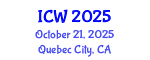 International Conference on Water (ICW) October 21, 2025 - Quebec City, Canada