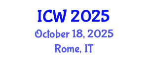 International Conference on Water (ICW) October 18, 2025 - Rome, Italy