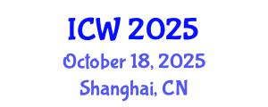 International Conference on Water (ICW) October 18, 2025 - Shanghai, China