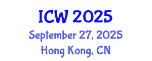 International Conference on Water (ICW) September 27, 2025 - Hong Kong, China