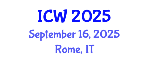 International Conference on Water (ICW) September 16, 2025 - Rome, Italy