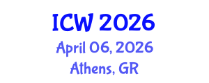 International Conference on Water (ICW) April 06, 2026 - Athens, Greece International Conference on Water (ICW) April 06, 2026 - Athens, Greece