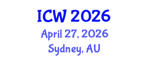 International Conference on Water (ICW) April 27, 2026 - Sydney, Australia International Conference on Water (ICW) April 27, 2026 - Sydney, Australia