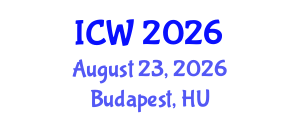 International Conference on Water (ICW) August 23, 2026 - Budapest, Hungary International Conference on Water (ICW) August 23, 2026 - Budapest, Hungary
