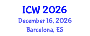 International Conference on Water (ICW) December 16, 2026 - Barcelona, Spain International Conference on Water (ICW) December 16, 2026 - Barcelona, Spain