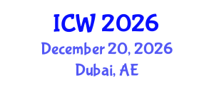 International Conference on Water (ICW) December 20, 2026 - Dubai, United Arab Emirates International Conference on Water (ICW) December 20, 2026 - Dubai, United Arab Emirates