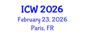 International Conference on Water (ICW) February 23, 2026 - Paris, France International Conference on Water (ICW) February 23, 2026 - Paris, France