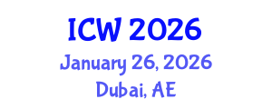 International Conference on Water (ICW) January 26, 2026 - Dubai, United Arab Emirates International Conference on Water (ICW) January 26, 2026 - Dubai, United Arab Emirates