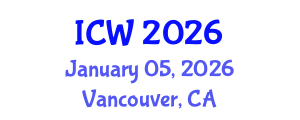 International Conference on Water (ICW) January 05, 2026 - Vancouver, Canada International Conference on Water (ICW) January 05, 2026 - Vancouver, Canada