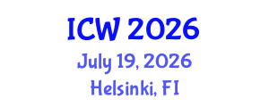 International Conference on Water (ICW) July 19, 2026 - Helsinki, Finland International Conference on Water (ICW) July 19, 2026 - Helsinki, Finland