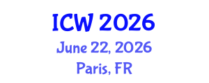 International Conference on Water (ICW) June 22, 2026 - Paris, France International Conference on Water (ICW) June 22, 2026 - Paris, France