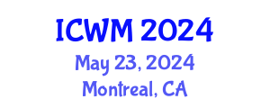 International Conference on Water Management (ICWM) May 23, 2024 - Montreal, Canada
