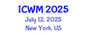 International Conference on Water Management (ICWM) July 12, 2025 - New York, United States