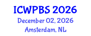 International Conference on Water Pollution and Biological Sciences (ICWPBS) December 02, 2026 - Amsterdam, Netherlands