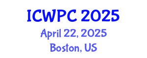 International Conference on Water Pollution and Control (ICWPC) April 22, 2025 - Boston, United States