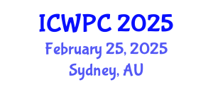 International Conference on Water Pollution and Control (ICWPC) February 25, 2025 - Sydney, Australia