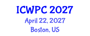 International Conference on Water Pollution and Control (ICWPC) April 22, 2027 - Boston, United States International Conference on Water Pollution and Control (ICWPC) April 22, 2027 - Boston, United States