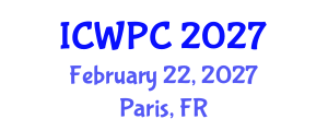 International Conference on Water Pollution and Control (ICWPC) February 22, 2027 - Paris, France International Conference on Water Pollution and Control (ICWPC) February 22, 2027 - Paris, France