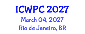 International Conference on Water Pollution and Control (ICWPC) March 04, 2027 - Rio de Janeiro, Brazil International Conference on Water Pollution and Control (ICWPC) March 04, 2027 - Rio de Janeiro, Brazil