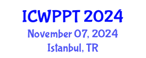 International Conference on Water Pollution and Purification Technologies (ICWPPT) November 07, 2024 - Istanbul, Turkey