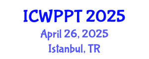 International Conference on Water Pollution and Purification Technologies (ICWPPT) April 26, 2025 - Istanbul, Turkey