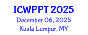 International Conference on Water Pollution and Purification Technologies (ICWPPT) December 06, 2025 - Kuala Lumpur, Malaysia
