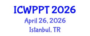 International Conference on Water Pollution and Purification Technologies (ICWPPT) April 26, 2026 - Istanbul, Turkey