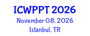 International Conference on Water Pollution and Purification Technologies (ICWPPT) November 08, 2026 - Istanbul, Turkey