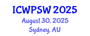 International Conference on Water Pollution and Safe Water (ICWPSW) August 30, 2025 - Sydney, Australia