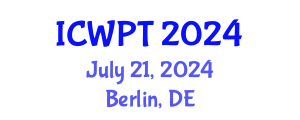 International Conference on Water Pollution and Treatment (ICWPT) July 21, 2024 - Berlin, Germany