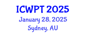 International Conference on Water Pollution and Treatment (ICWPT) January 28, 2025 - Sydney, Australia