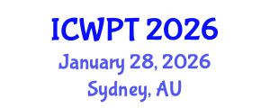 International Conference on Water Pollution and Treatment (ICWPT) January 28, 2026 - Sydney, Australia