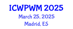 International Conference on Water Purification and Wastewater Management (ICWPWM) March 25, 2025 - Madrid, Spain