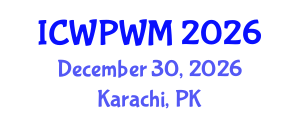 International Conference on Water Purification and Wastewater Management (ICWPWM) December 30, 2026 - Karachi, Pakistan International Conference on Water Purification and Wastewater Management (ICWPWM) December 30, 2026 - Karachi, Pakistan