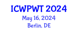 International Conference on Water Purification and Wastewater Technologies (ICWPWT) May 16, 2024 - Berlin, Germany