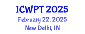 International Conference on Water Purification Technologies (ICWPT) February 22, 2025 - New Delhi, India