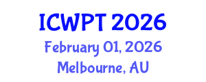 International Conference on Water Purification Technologies (ICWPT) February 01, 2026 - Melbourne, Australia