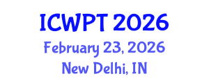 International Conference on Water Purification Technologies (ICWPT) February 23, 2026 - New Delhi, India International Conference on Water Purification Technologies (ICWPT) February 23, 2026 - New Delhi, India