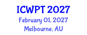 International Conference on Water Purification Technologies (ICWPT) February 01, 2027 - Melbourne, Australia International Conference on Water Purification Technologies (ICWPT) February 01, 2027 - Melbourne, Australia