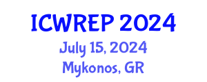 International Conference on Water Resource and Environmental Protection (ICWREP) July 15, 2024 - Mykonos, Greece