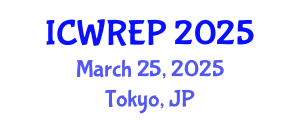 International Conference on Water Resource and Environmental Protection (ICWREP) March 25, 2025 - Tokyo, Japan