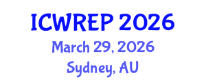 International Conference on Water Resource and Environmental Protection (ICWREP) March 29, 2026 - Sydney, Australia