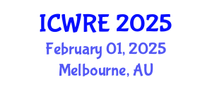 International Conference on Water Resources and Environment (ICWRE) February 01, 2025 - Melbourne, Australia