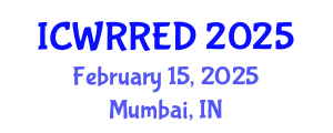 International Conference on Water Resources and Renewable Energy Development (ICWRRED) February 15, 2025 - Mumbai, India