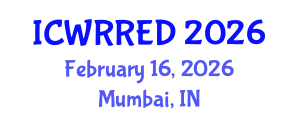 International Conference on Water Resources and Renewable Energy Development (ICWRRED) February 16, 2026 - Mumbai, India International Conference on Water Resources and Renewable Energy Development (ICWRRED) February 16, 2026 - Mumbai, India