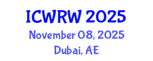 International Conference on Water Resources and Wetlands (ICWRW) November 08, 2025 - Dubai, United Arab Emirates