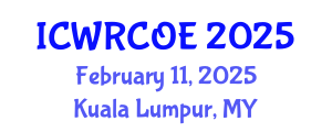 International Conference on Water Resources, Coastal and Ocean Engineering (ICWRCOE) February 11, 2025 - Kuala Lumpur, Malaysia