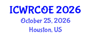 International Conference on Water Resources, Coastal and Ocean Engineering (ICWRCOE) October 25, 2026 - Houston, United States International Conference on Water Resources, Coastal and Ocean Engineering (ICWRCOE) October 25, 2026 - Houston, United States